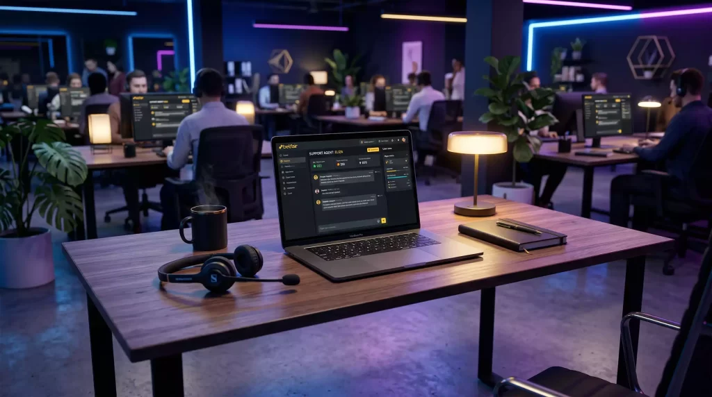 Professional customer support team ready to assist with online casino inquiries