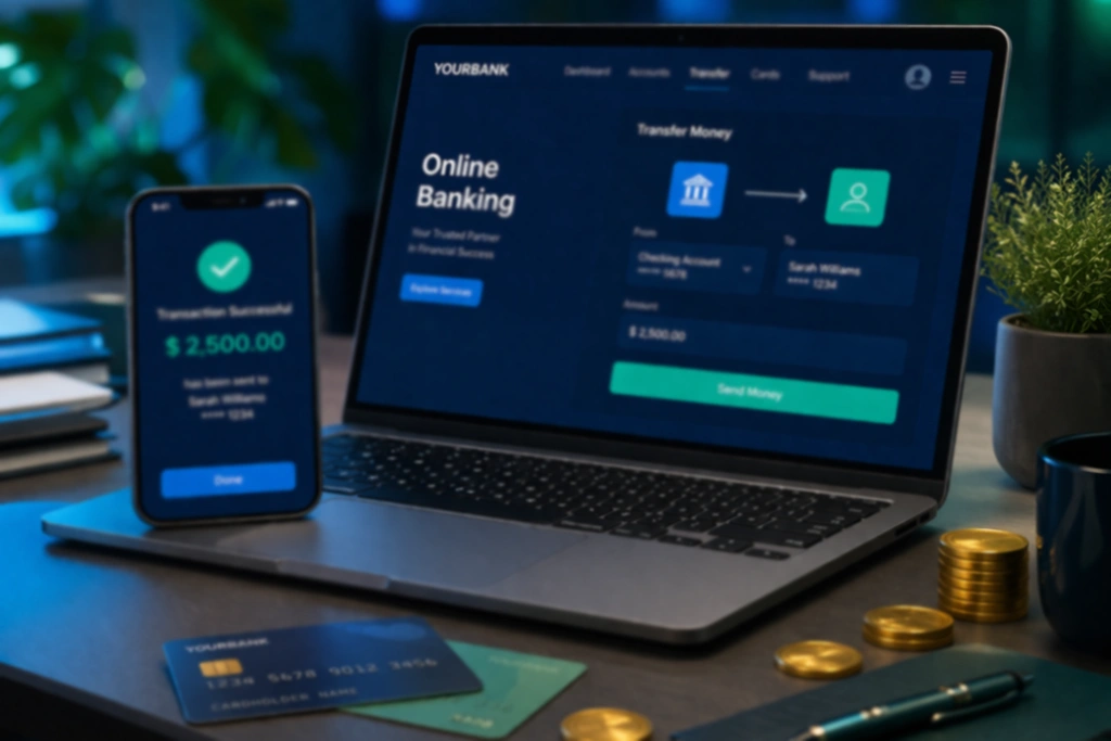 Trustly betaalmethode voor online casino transacties met bankverbinding op digitaal scherm