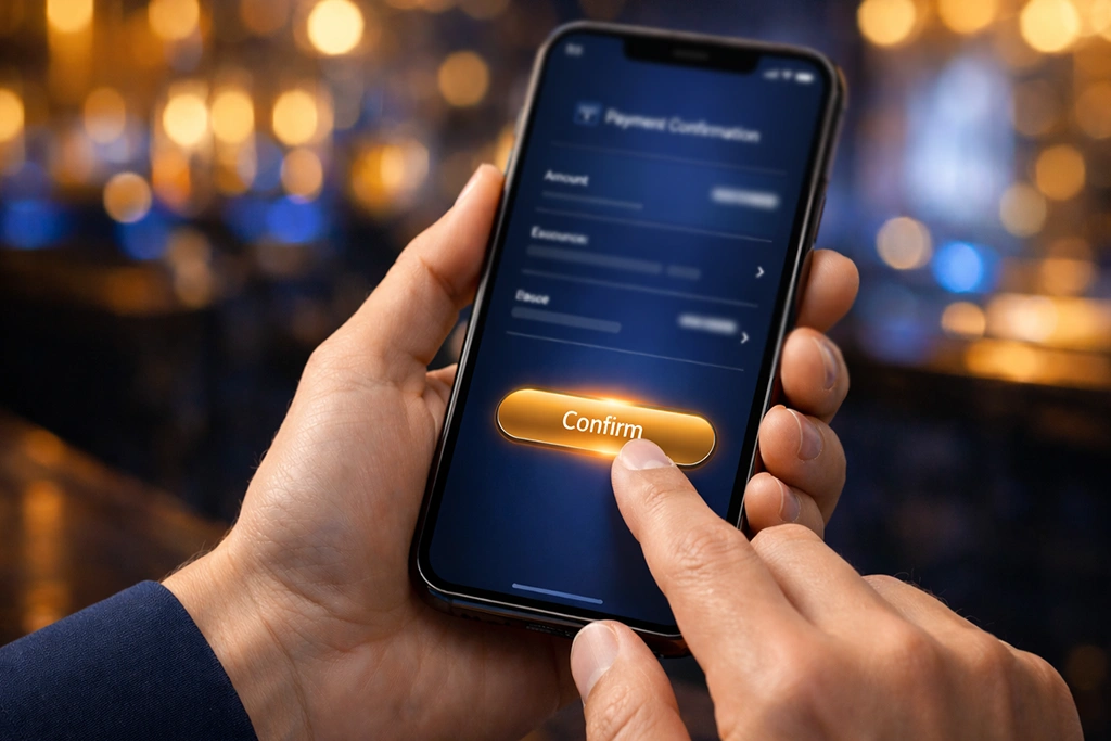 Volt betaling voor online casino met directe bankoverschrijving via smartphone