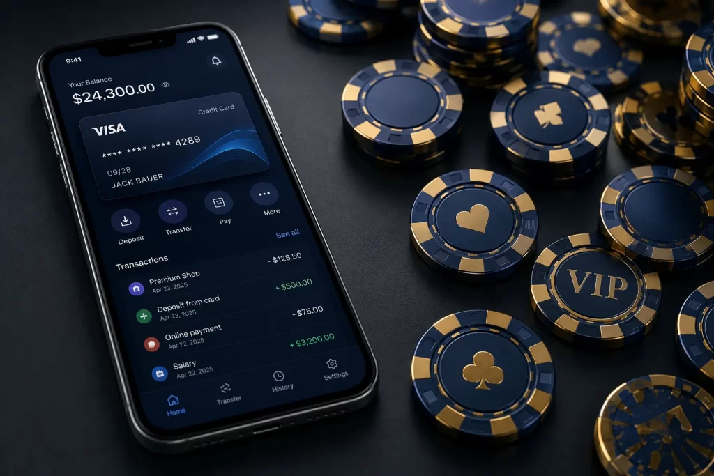 Interface de paiement Pay N Play avec connexion bancaire sécurisée pour les casinos en ligne