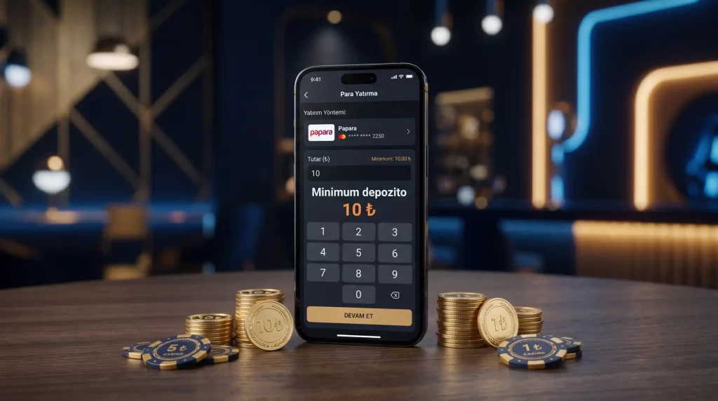 Dusuk limitli online casino yatirim konsepti ile dijital odeme yontemlerini gosteren gorsel