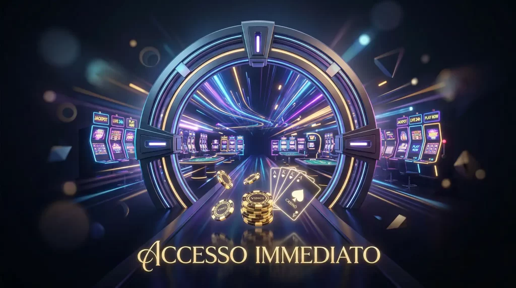 Interfaccia di gioco casino online con accesso rapido senza necessita di creare un account tradizionale