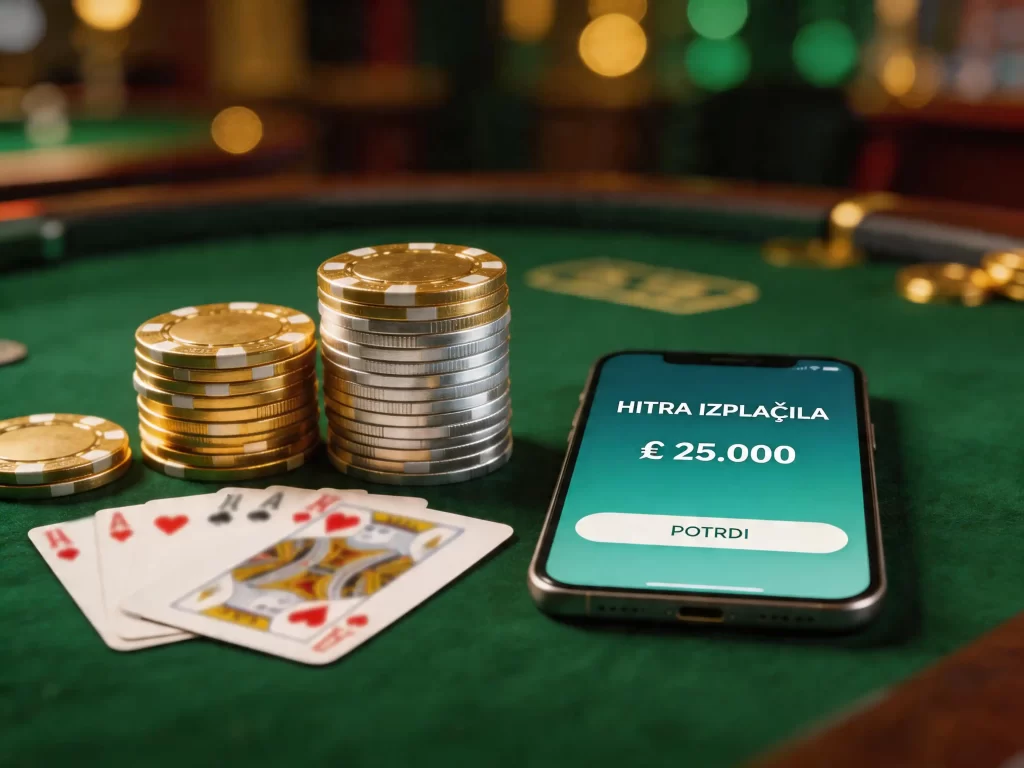 Hitra izplacila v spletni igralnici