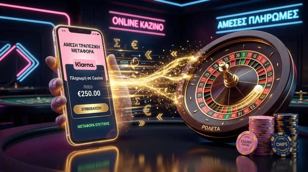 Klarna Pay Now αμεση τραπεζικη πληρωμη για καταθεσεις σε διαδικτυακα καζινο