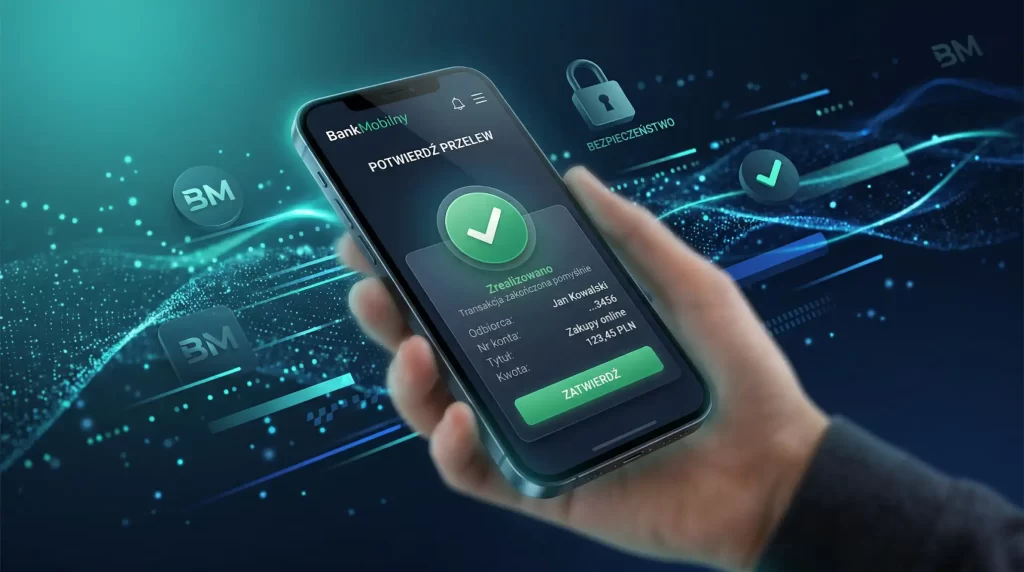 Płatność Trustly w kasynie online z widocznym interfejsem bankowości internetowej